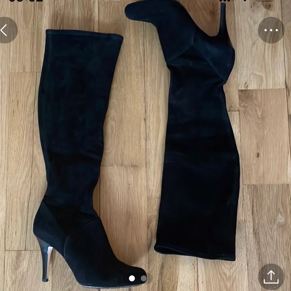 Cole Haan black suede boots
